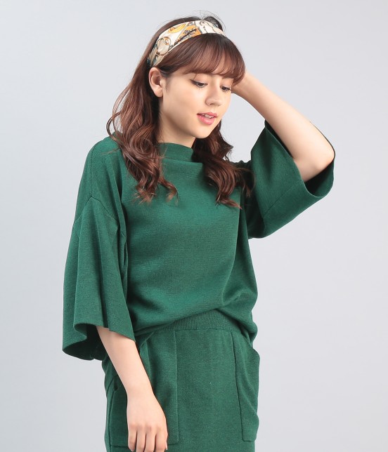 ViS【MORE10月号掲載】 【セットアップ対応商品】ワイドスリーブプルオーバー