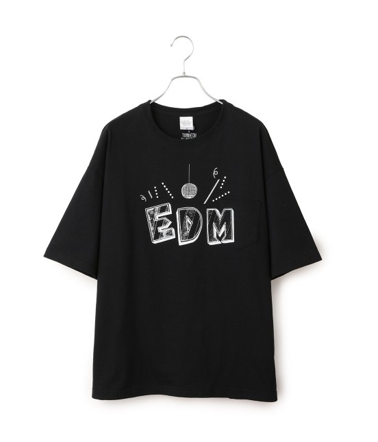 とんかつDJアゲ太郎×JUNRed　EDMビッグTシャツ