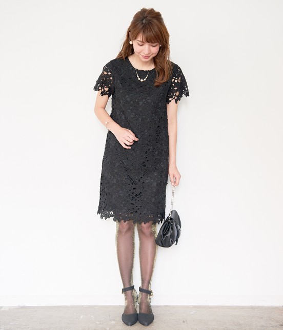 ROPE PICNIC【店舗限定アイテム】ケミカルレースワンピース