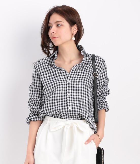ROPÉ PICNIC（ロペピクニック） 【FRENCH LINEN】ベーシックシャツ ¥5,292