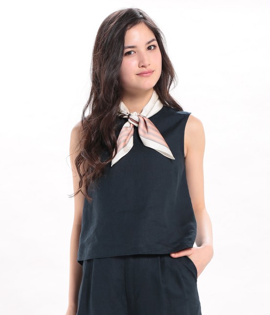 ROPÉ PICNIC（ロペピクニック） 【MORE5月号掲載】 フレンチリネンノースリーブブラウス ¥4,212