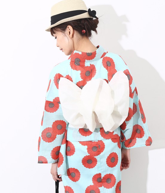 ViS (ビス) ガーベラ柄浴衣4点セット